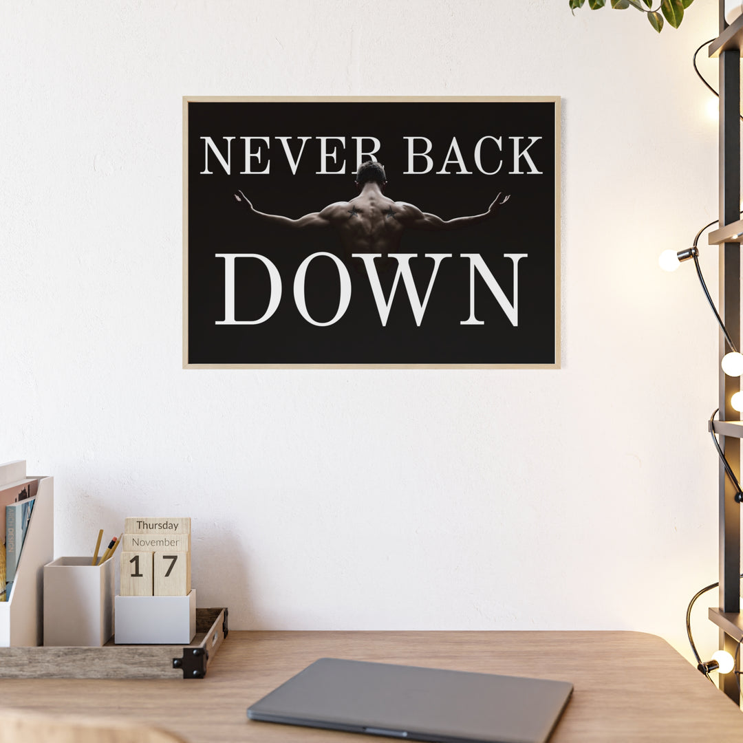 Never Back Down Rahmenposter