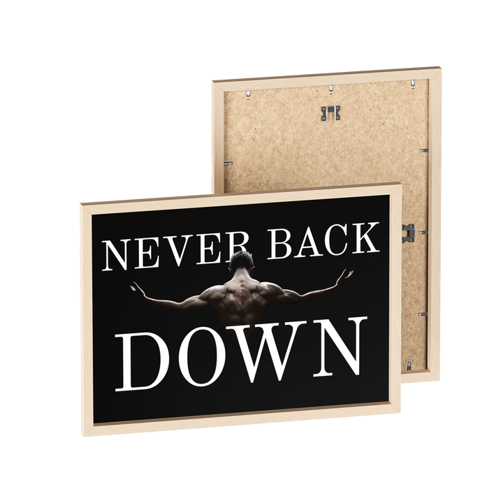 Never Back Down frame poster