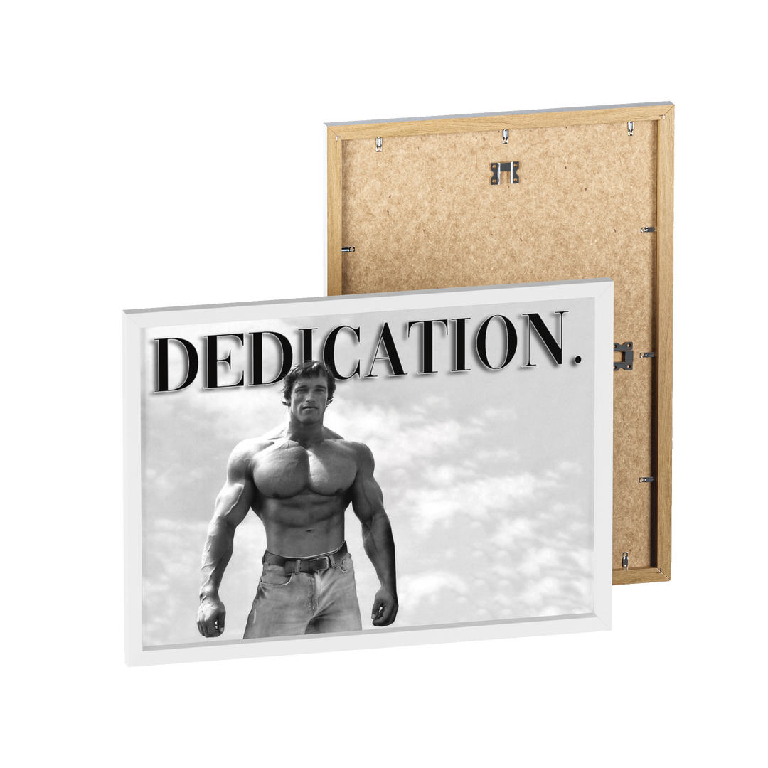 Dedication frame poster