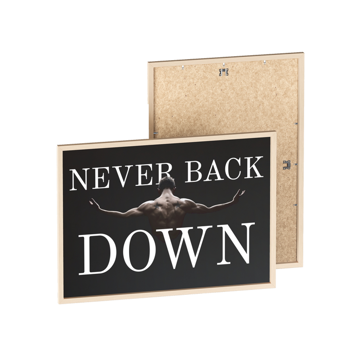 Never Back Down Rahmenposter