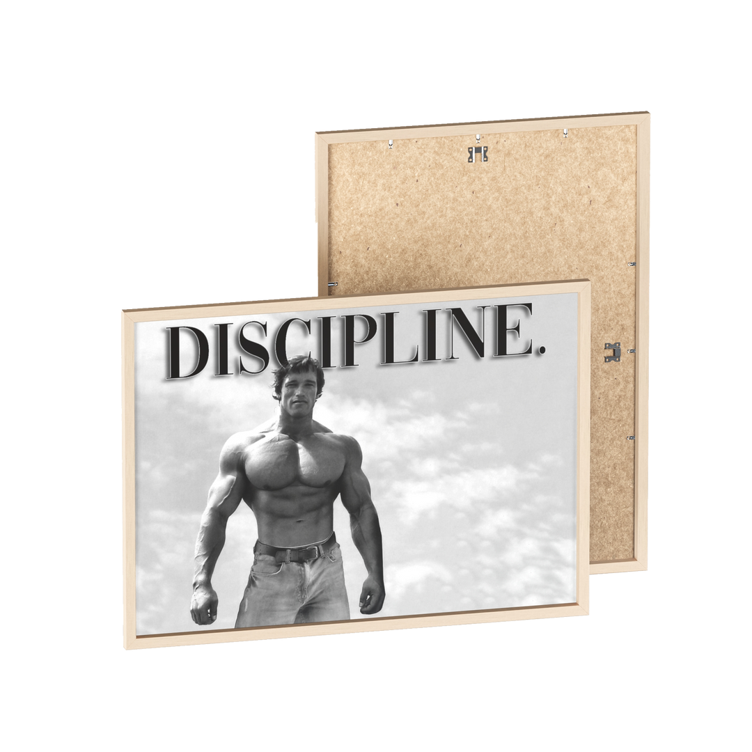 Discipline frame poster