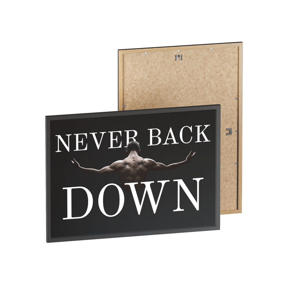 Never Back Down frame poster