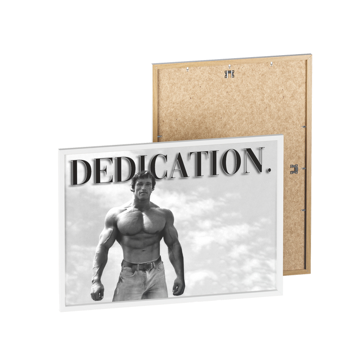 Cartel de marco de dedicación.