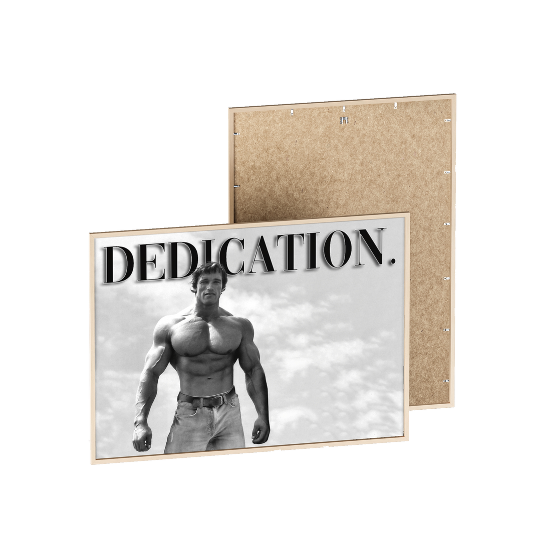 Dedication frame poster