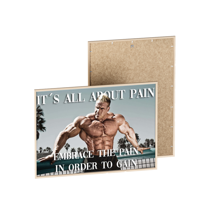 Embrace Pain frame poster