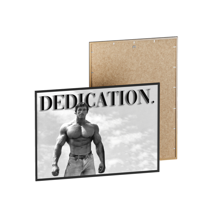 Cartel de marco de dedicación.