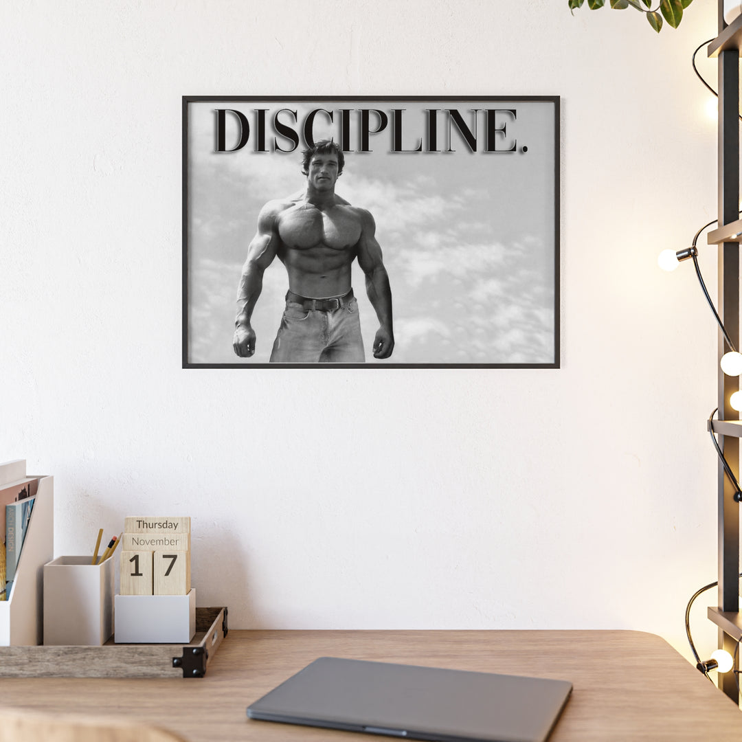 Discipline frame poster